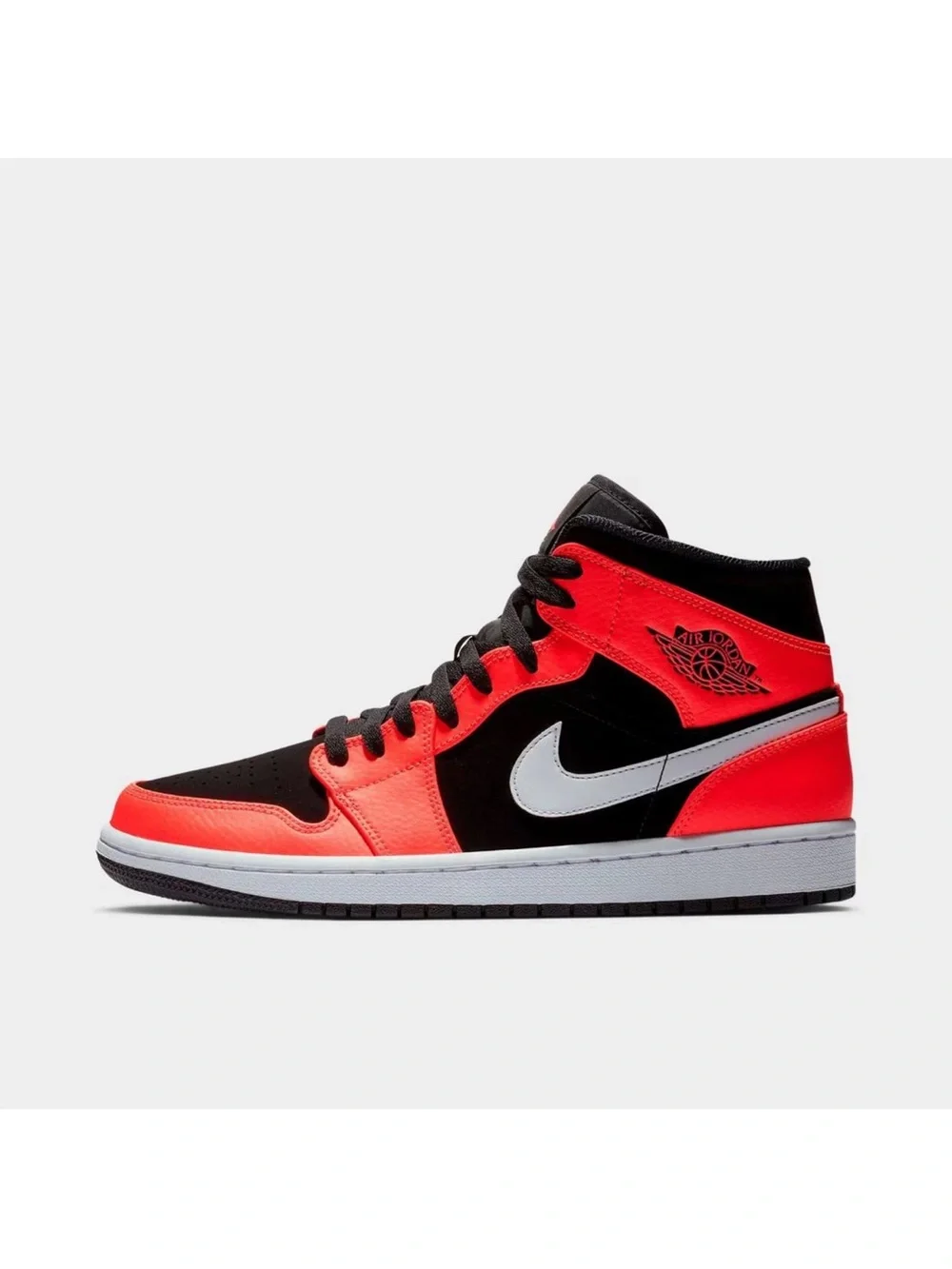 Nike AIR JORDAN 1 MID INFRARED 23 WHITE SHOES BLACK HOT PINK MENS SIZES